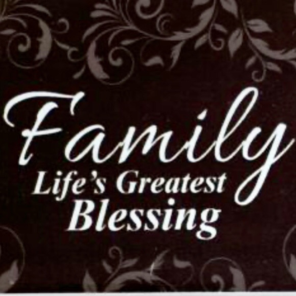 Family Life's Greatest Blessing Cute Loving Black and White Refrigerator Magnet